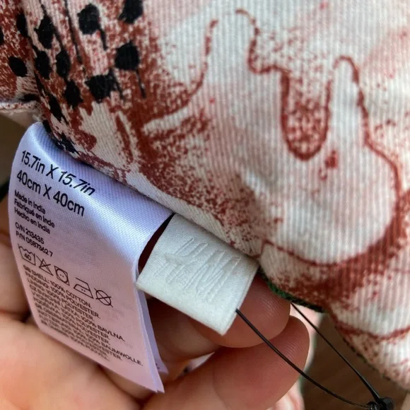 H&M Floral Cotton Chair Pads / Floor Cushion. 1 PCS - Picture 8 of 8